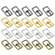 40Pcs Metal Roller Buckles, 7mm - 0.28" Sewing Mini Buckle (4Colors, 17.5mm)