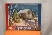 2015 SPRINGBOK 500 PIECES JIGSAW PUZZLE THE FALLING SNOW. #34-1520 NEW SEALED