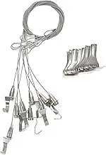 COOPHYA 10Pcs Adjustable Picture Hanging Wire Kit Rope with Hooks for Easy DIY Artwork Display for Mirrors Frames Canvases and Galleries