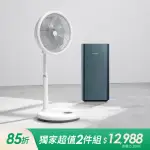 【POIEMA】EVO空氣清淨機+FAN電扇組合(無耗材機種/APP遠端遙控/智能感溫電扇/大廣角12段風力/1年保固)