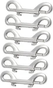Anneome Hooks Double Ended Metal Hooks for Pet Leash Lanyard Snap Clasp Quick Connection
