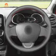DIY Leather Hand Sewn Steering Wheel Cover for Renault Kaptur Captur 2016-2019