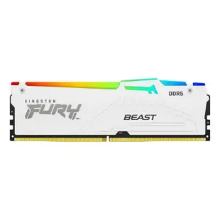 金士頓 記憶體《32GB DDR5-6000 RGB【16GBx2】白》KF560C36BWEAK2-32