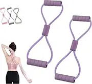 Figure 8 Resistance Band, Stretch Fitness Strap for Full Body Workouts, for Arms, Shoulder, Leg Stretching, Yoga, Pilates, Workouts Flexibility