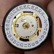 Golden Swiss Made Ronda 715 Quartz Watch Movement Replacement with Date at 3