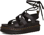 Dr. Martens Women's Nartilla Sandal, 5.5 10, Black Hydro