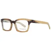 Ermenegildo Zegna ZC 5015 Men Beige Optical Frame Printed Classic Eyeglasses