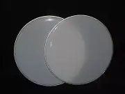 NEW Pair 20" White Bass Drum Heads Two Heads Included Cheap Price