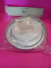 NIP The Pampered Chef Flan Pan Set - Cake Tart/Pie 10 " inch 2 Pan - 4425 NEW