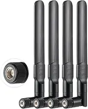 POBADY 4PCS 4G LTE Antenna 8dBi External SMA Male Antenna Compatible with 4G LTE Wireless CPE Router Hotspot Cellular Gateway Router Modem