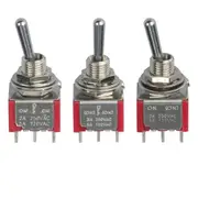 [Jaycar] DPDT Miniature Toggle Solder Tag Switch - Center Off