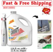 Shout Triple-Acting Laundry Stain Remover (128 fl oz refill + 22 fl oz trigger)