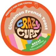 Decaf Flavored Coffee Pods, Decaffeinated Cinnamon French Toast Flavored Coff...