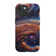 For iPhone 15 Tough Case Compatible with MagSafe Unknown Galaxy