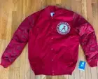 RARE Alabama Crimson Tide Embroidered Buttoned Starter Jacket - Adult Medium