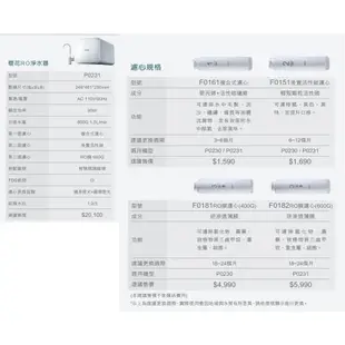 高雄 櫻花牌 P0230 P0231 RO 淨水器 專用濾心〔F0151後置活性碳濾心〕 實體店面【KW廚房世界】