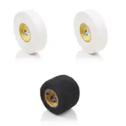 Howies Hockey Tape Premium Cloth White (x2) Bundled with Black Stretch Grip Tape