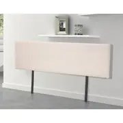 Linen Fabric King Bed Headboard Bedhead Bedroom Furniture - Beige