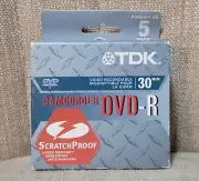 TDK ScratchProof mini-DVD-R (30 Min), DVD-R14AL5, 5-Pack
