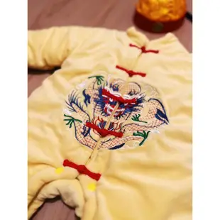 <全新> MoChu童裝 黃色小皇帝厚款連身衣 嬰兒裝 童裝 皇帝服 嬰兒裝扮 萬聖節 裝扮