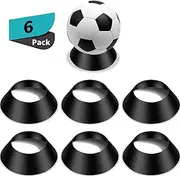 6 Pieces Memorabilia Ball Stand Ball Pedestal Ball Display Stand Holder Soccer Ball Stand for Basketball Football Volleyball Softball Bowling