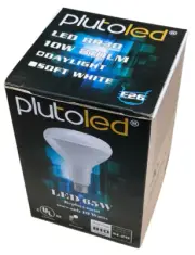 PlutoLED BR30-105P1-D LED BR30 E26 10W 6500K Daylight 810 Lumens Dimmable cULus