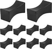 Ysyaxsyt 10PCS Chopsticks Rest Little Chopsticks Stands Spoon Fork Holder Set Chopsticks Utensil Cutlery Stand Black