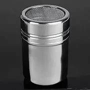 Kitchen Gadget HQCT-14 Stainless Steel 304 Dusting Powder Condiment Tank Fine Mesh Barrel Cocoa Powder Household Kitchen Tools
