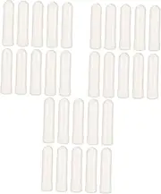 Housoutil 30 Pcs Snorkel Plastic Blank Nasal Inhalers Peppermint Empty Nasal Inhalers Aroma Stick Nasal Stick Lavender Essential Oil Aromatherapy Nasal Inhalers Tubes Aromatic White Diffuser