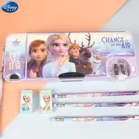 在飛比找蝦皮購物優惠-迪士尼多功能文具盒冰雪奇緣小學生女童韓版卡通塑料鉛筆盒大容量