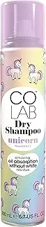 Colab Dry Shampoo Instant Hair Refresh Without White Residue, Unicorn | Absorbs Oil | Suitable for all Hair Types, Colours and Textures