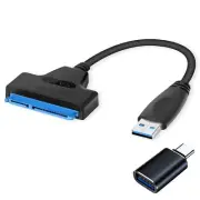 2IN1 sata to USB 3.0 Cable Sata to USB Adapter Compatible for 2.5" HDD & SSD ...
