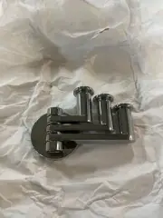 GINGER 4610T/PC Kubic, Triple Pivoting Robe Hook, Chrome