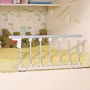 Side Guard for Elderly Bed Rail for Elderly Single Bed Rail Foldable Bed Rail Safety Side Guard for Elderly Adults Assist Handle Handicap Bed Railing Hospital Metal Grip Bumper Bar