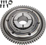 GRCFUMO One Way Bearing Starter Clutch Kit, Heavy Duty One Way Starter Clutch Bearing Gear Kit, Metal One Way Starter Sprag Clutch Bearing Assy for Most Model