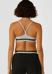 [Lorna Jane] Iconic True Comfort All Day Sports Bra in Grey, Size - Medium M Grey Marl