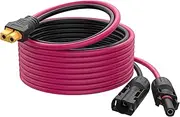 Laisomeke Solar to XT60 Extension Cable, 12AWG 10FT Solar Connector to XT60 Adapter Cable for Solar Panel to Portable Power Station Solar Generator Battery Pack(10FT/3M)