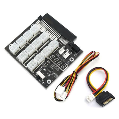 ATX 12x 6Pin Breakout Board with flash LED for Dell brand PSU and BTC Mining