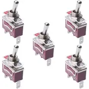 5 x Off(On) Momentary Toggle Flick Switch 15A SPST