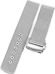 [UMCNVV] Chain Watch Accessories Strap For Omega 007 Seamaster Diver 300 Watch Band Replace 20mm 22mm Milanese Stainless Bracelet