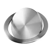 Stainless Steel Garbage Flap Lid Trash Bin Cover Flush Built-in Balance Swing Flap Garbage Lid for Silver