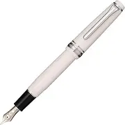 Sailor Fountain Pen, Professional Gear Slim Silver White Fine Point 11-1222-210