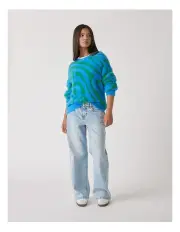 [Decjuba Kids] Smiley Knit Jumper in Blue