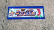 BRAND NEW BURGER TIME Arcade Machine MARQUEE Screen Print - High Impact Plexi