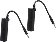 ERINGOGO 2pcs Guitar Audio Interface Adapter for Electric and Acoustic Guitars Tone Effector with Sound Transmission Compatible with Products for Musicians and Performers