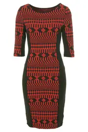 Vienna 1/2 Slv Dress--MET-BS1648