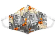 Fabric Face Mask Cotton Reusable Washable Adult Handmade in USA - Pumpkins Patch
