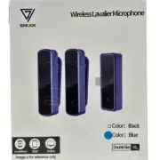 GHKJOK Wireless Lavalier Dual Microphones For Steaming Shows, High Fidelity