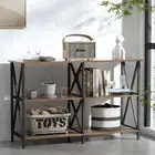 Hallway Console Table Entry Desk Stylish Display Storage Sturdy Particle Board