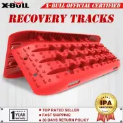 X-BULL Recovery Tracks Boards 10T Sand Mud Snow Trucks 4WD 4x4 Vehicle 1Pair Red
